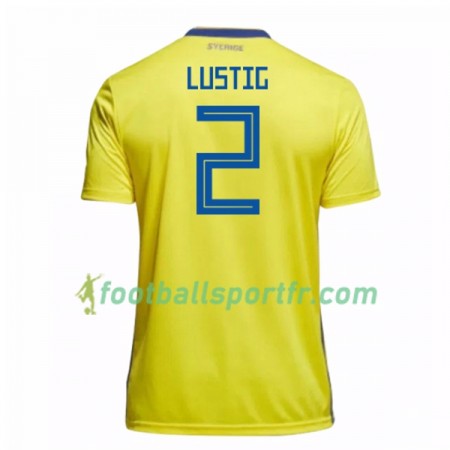 Tenue Suède Lustig 2 Domicile Coupe du monde 2018 Maillot de Foot